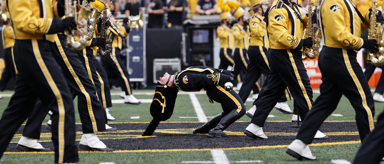 HMB performing in Pregame in Kinnick Stadium